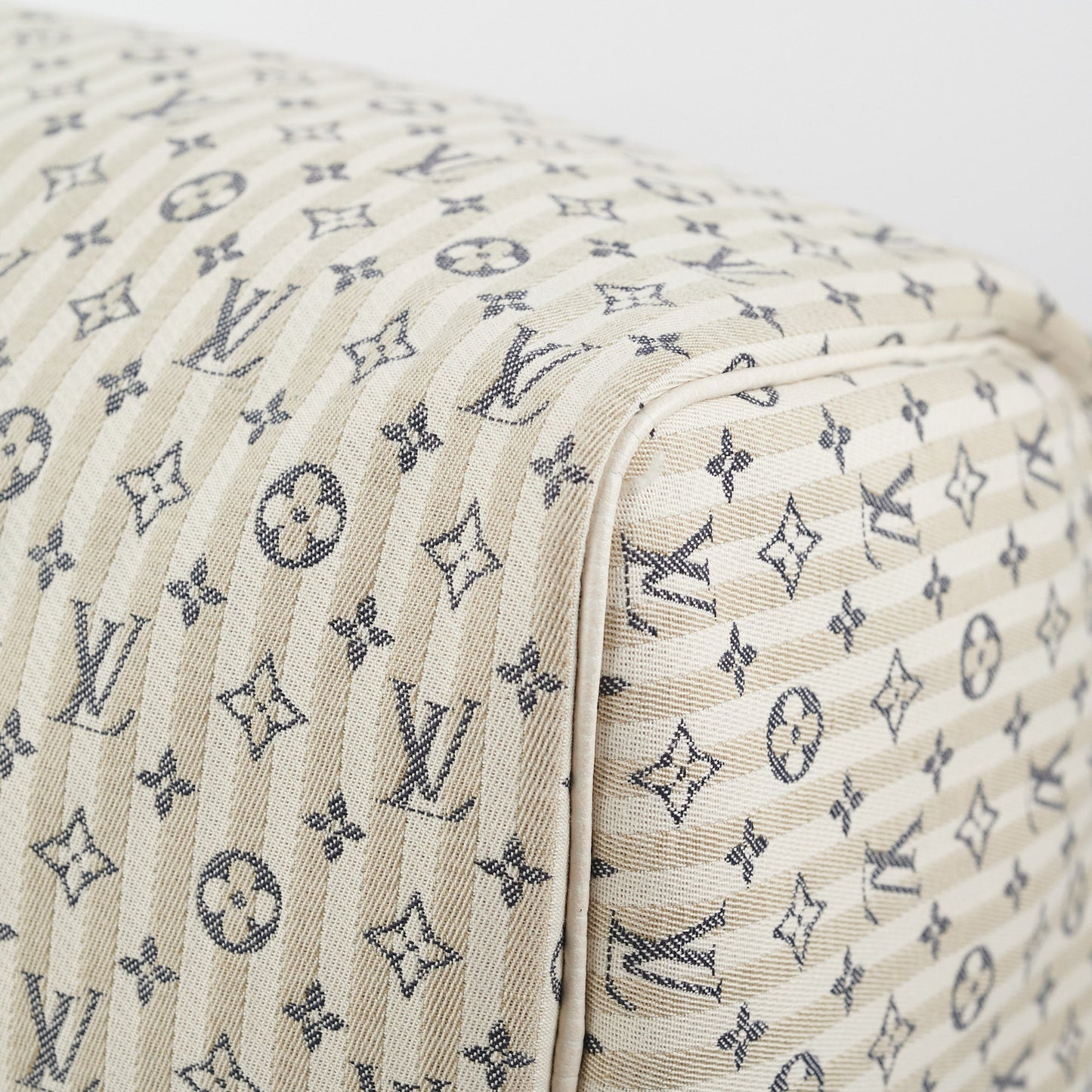 Louis Vuitton  30 White Denim Monogram Bag