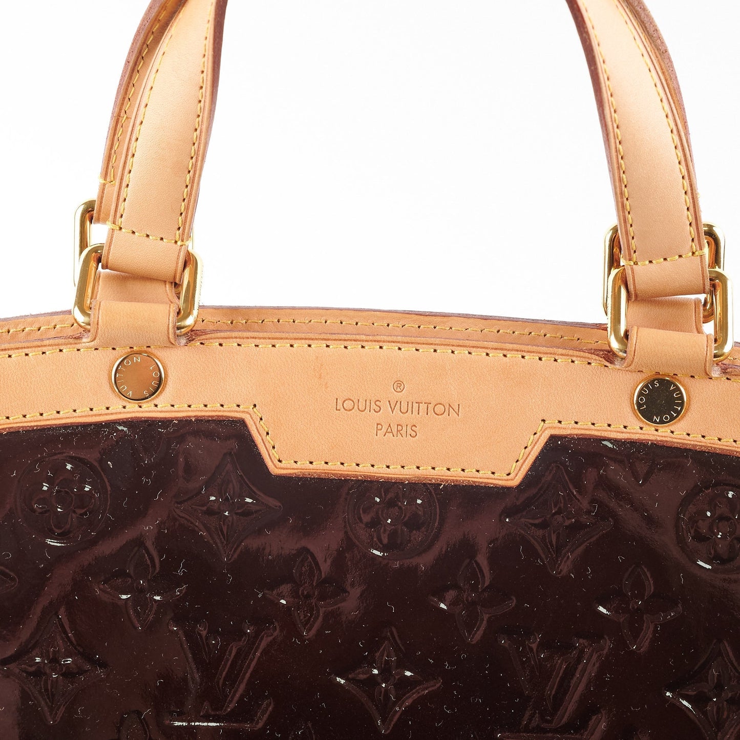Louis Vuitton Brea MM Amarante Monogram Vernis Bag