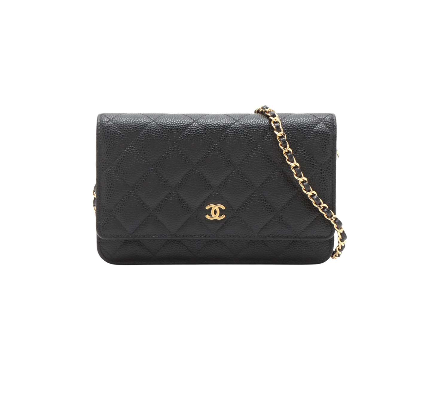 Chanel Caviar Wallet On Chain WOC Black (microchipped)