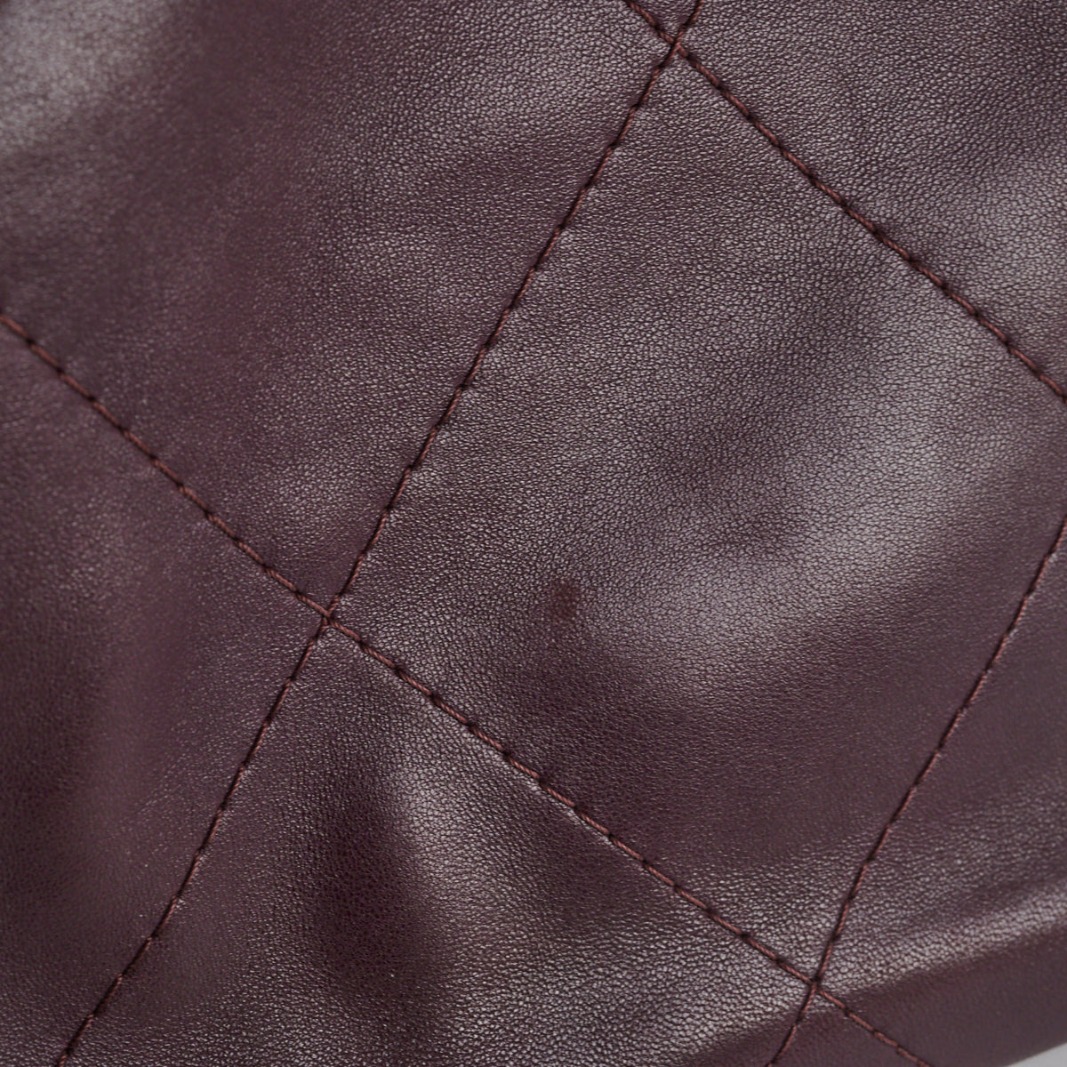 Chanel Quilted Tote Bag Dark Burgundy/Purple