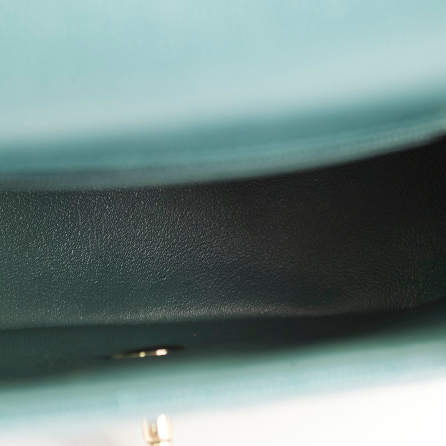 Chanel Caviar Mini Square Flap Turquoise Series 24