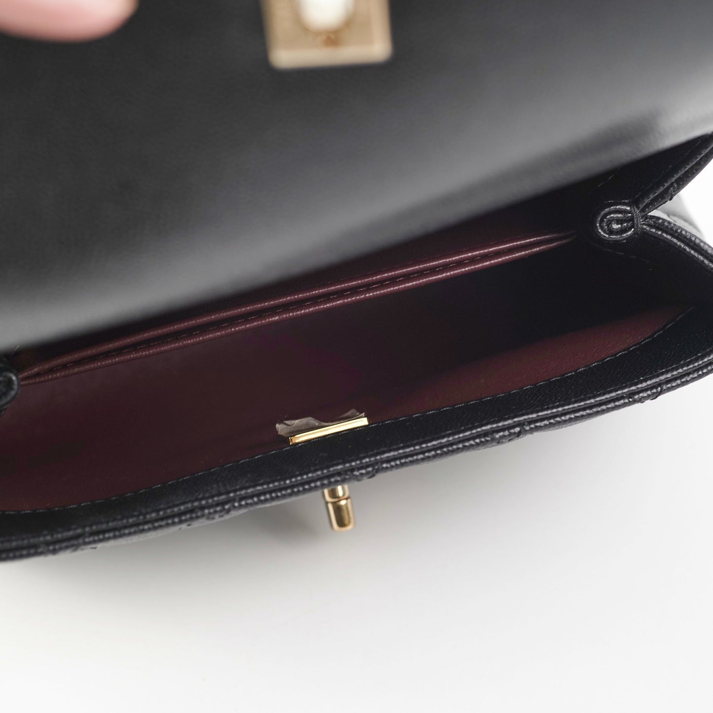 Chanel Small Coco Handle Caviar Black