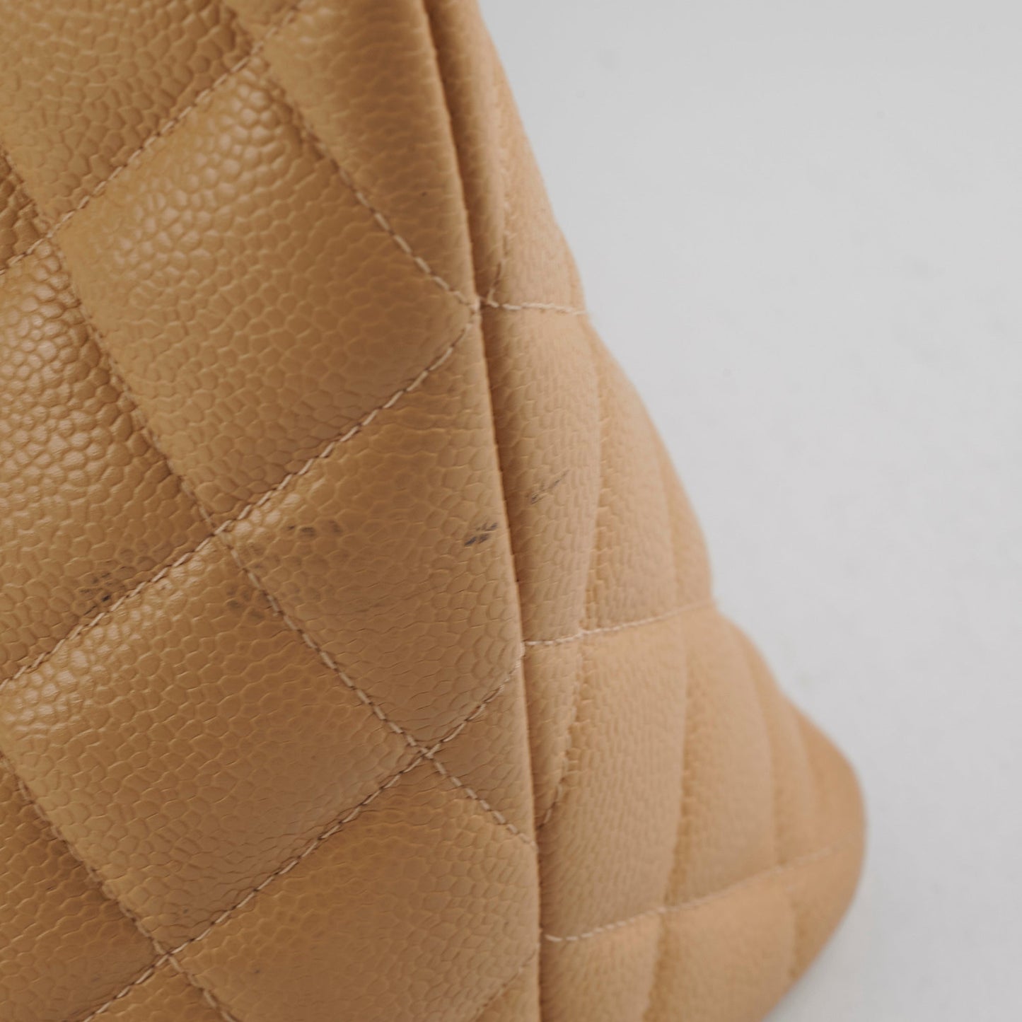 Chanel Caviar Medallion Tote Beige