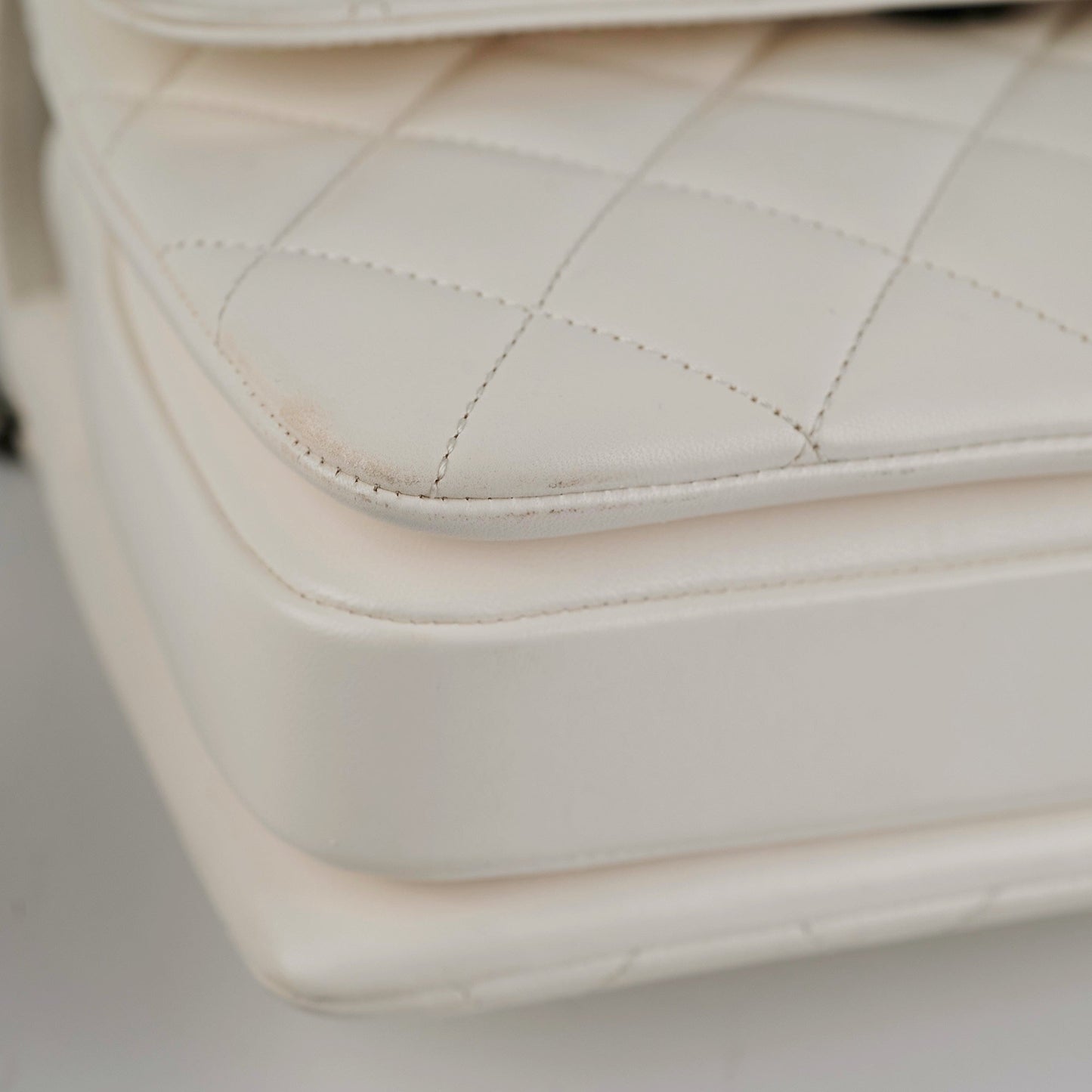 Chanel Quilted Small Trendy CC Dual Handle Flap Bag White (Microchipped)