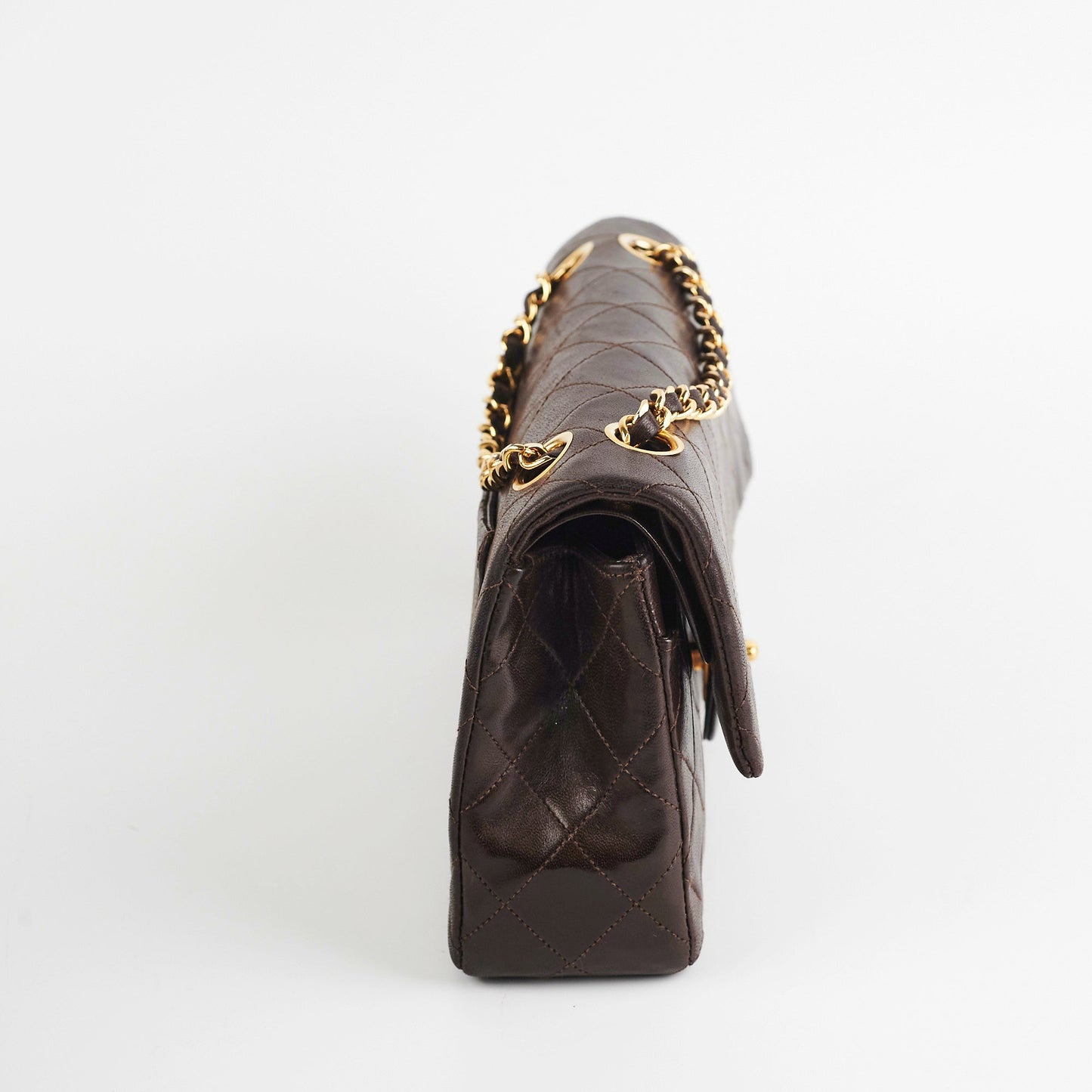 Chanel  Classic Medium/Large Dark Brown