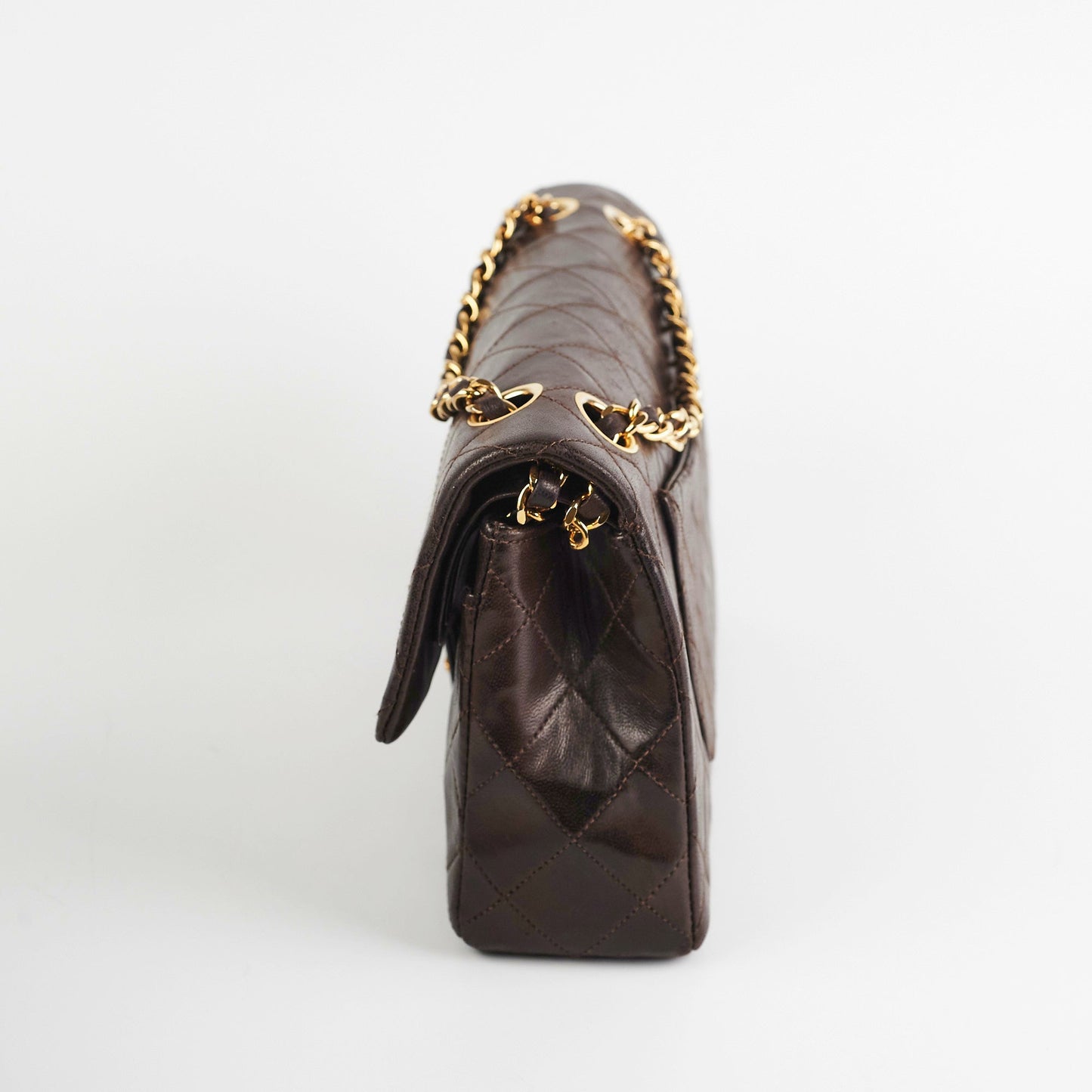 Chanel  Classic Medium/Large Dark Brown