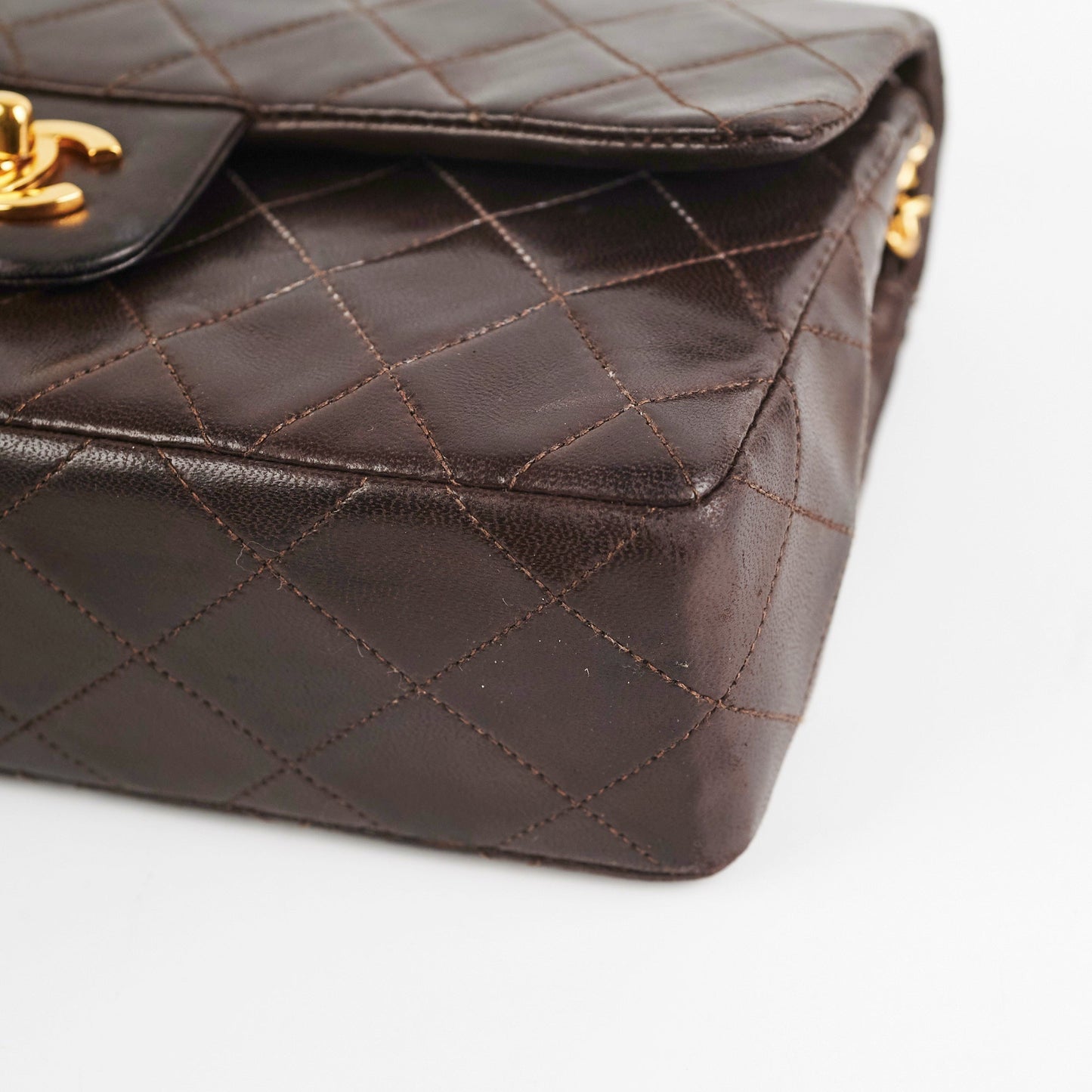 Chanel  Classic Medium/Large Dark Brown