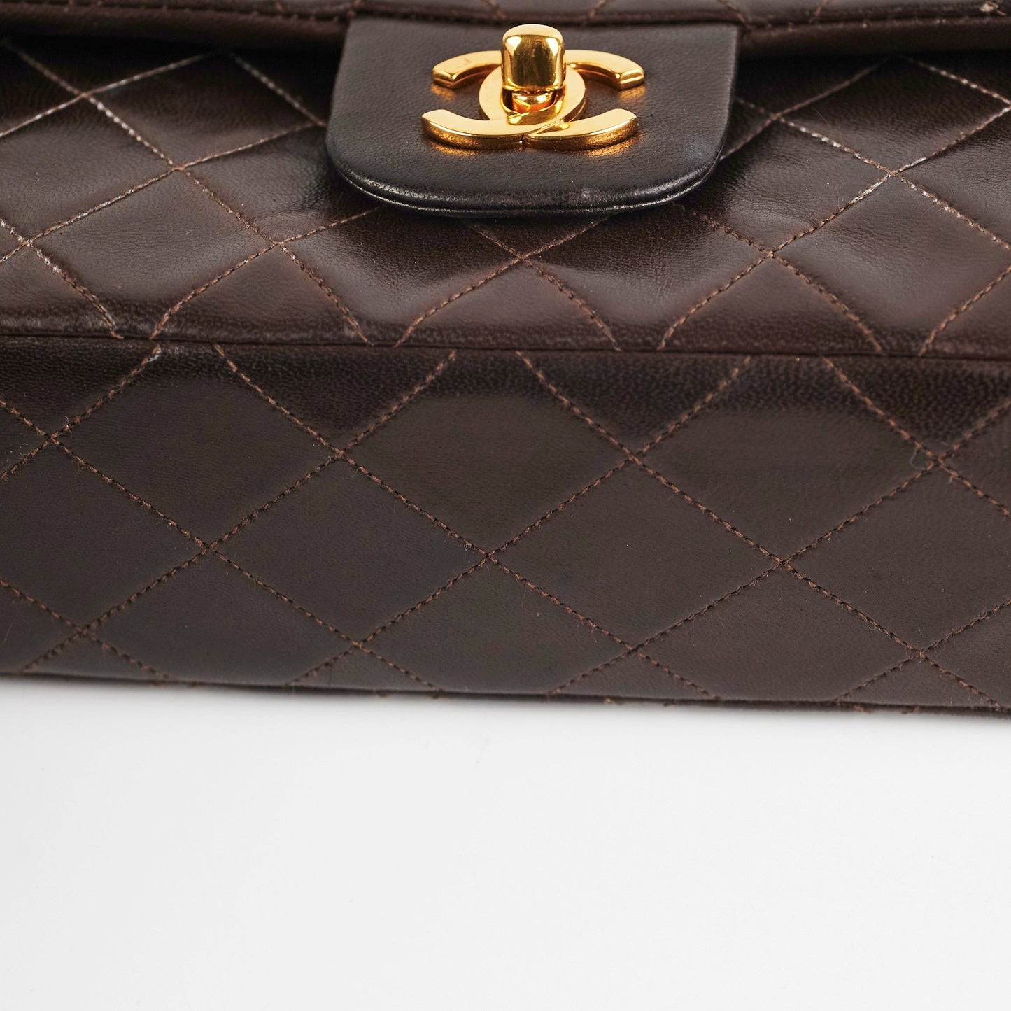 Chanel  Classic Medium/Large Dark Brown