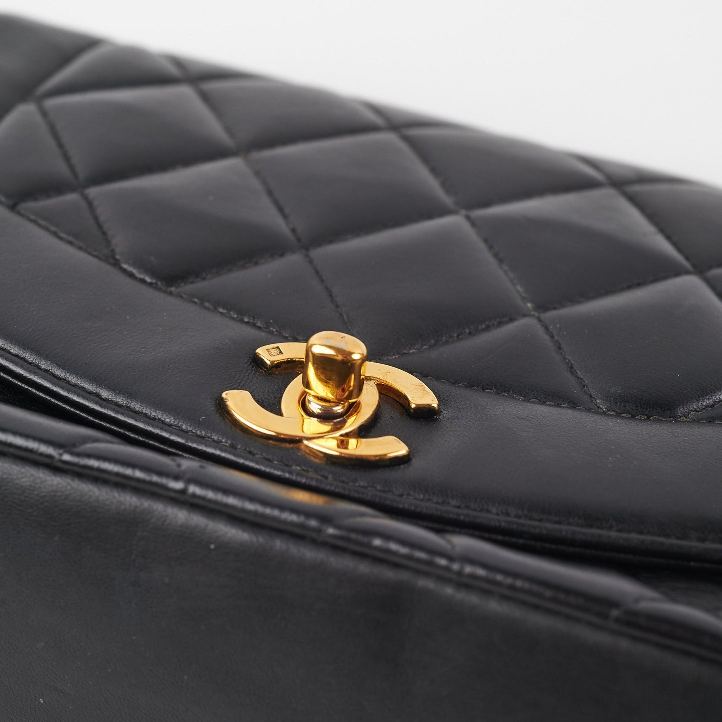 Chanel  Diana Small Black (Recoloured)