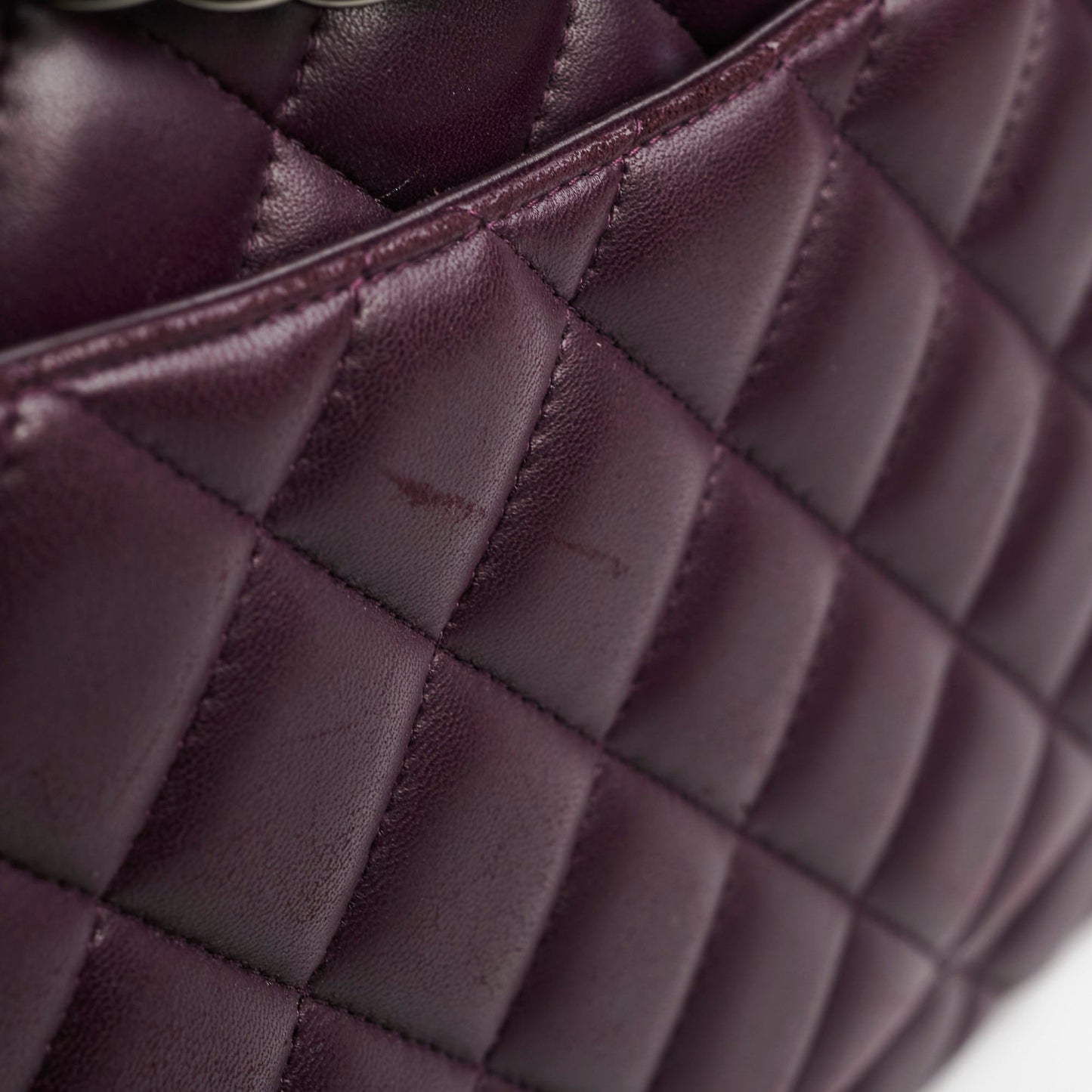 Chanel Maxi Lambskin Jumbo Dark Purple