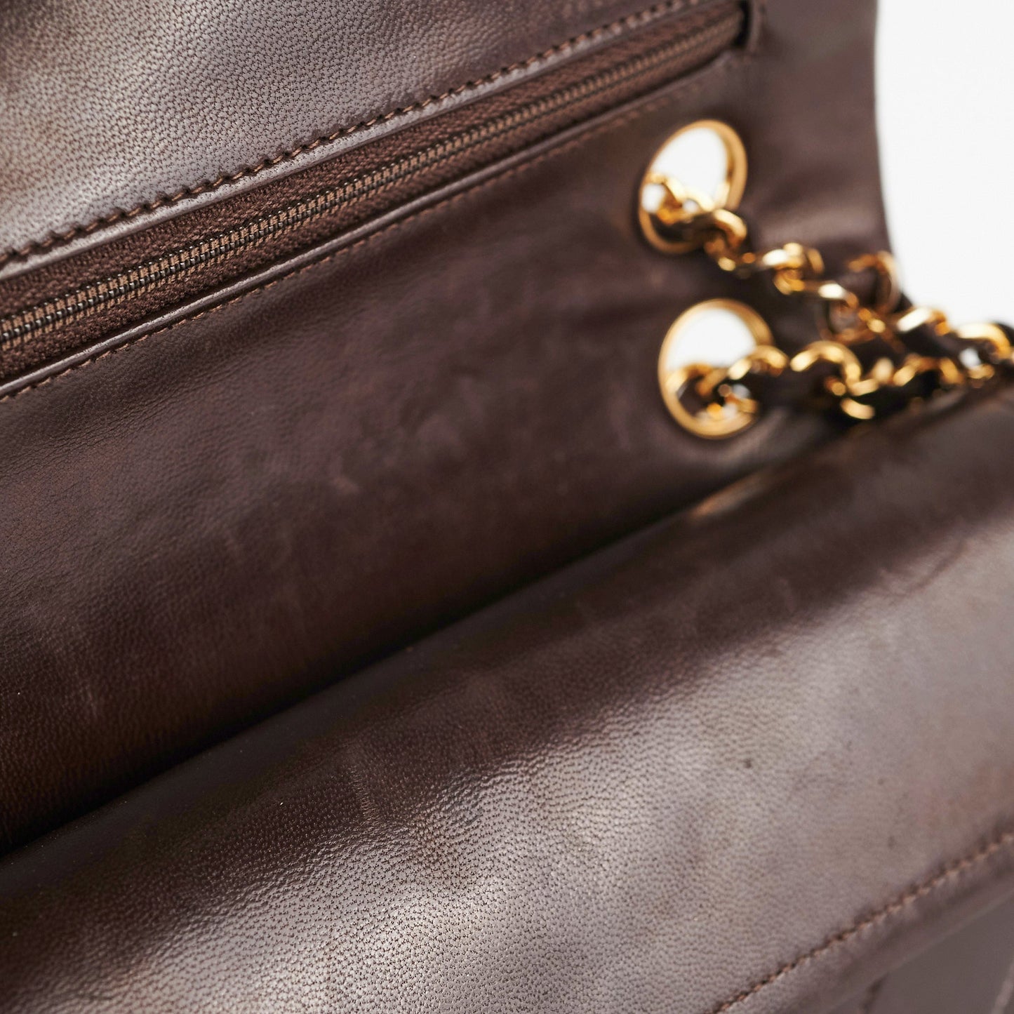 Chanel  Classic Medium/Large Dark Brown