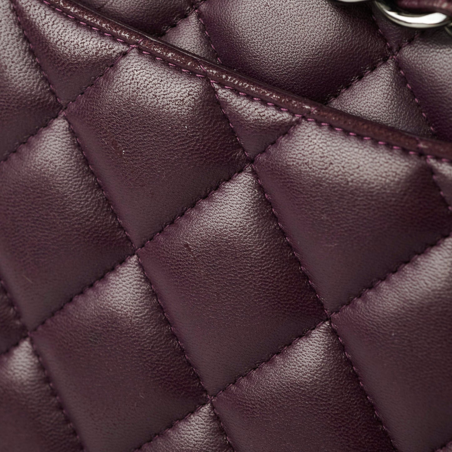 Chanel Maxi Lambskin Jumbo Dark Purple