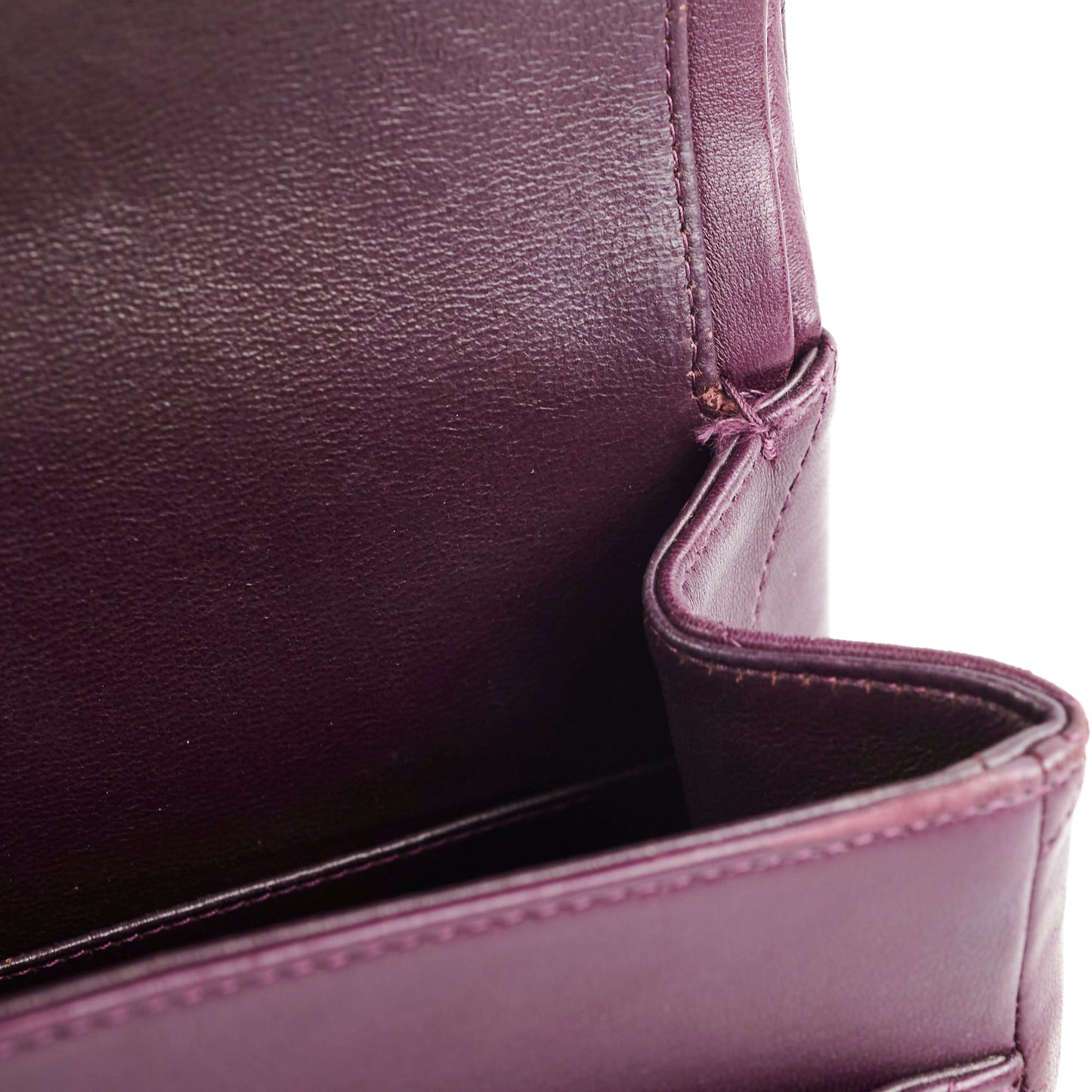 Chanel Maxi Lambskin Jumbo Dark Purple
