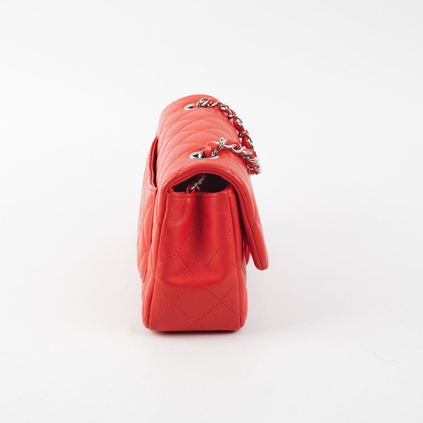 Chanel Mini Rectangular Bag Red Lambskin