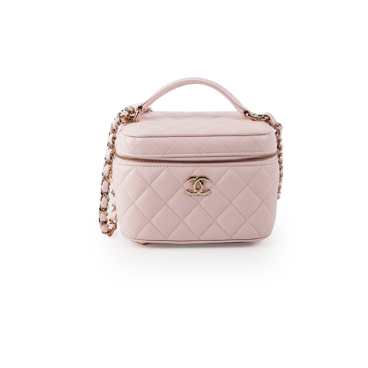 ITEM 2 - Chanel Vanity Top Handle Bag Caviar Pink
