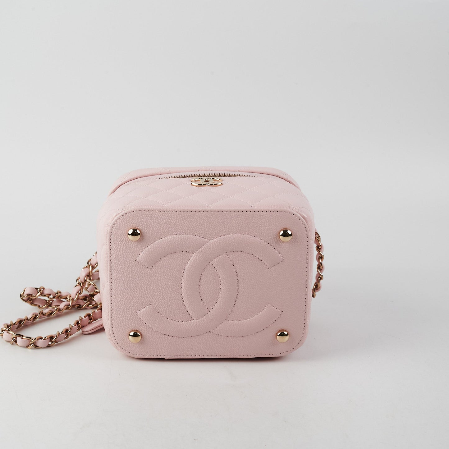 ITEM 2 - Chanel Vanity Top Handle Bag Caviar Pink