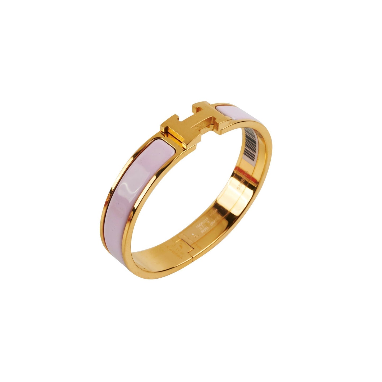 ITEM 12 - Hermes GM Clic Clac H Bracelet Rose Dragee