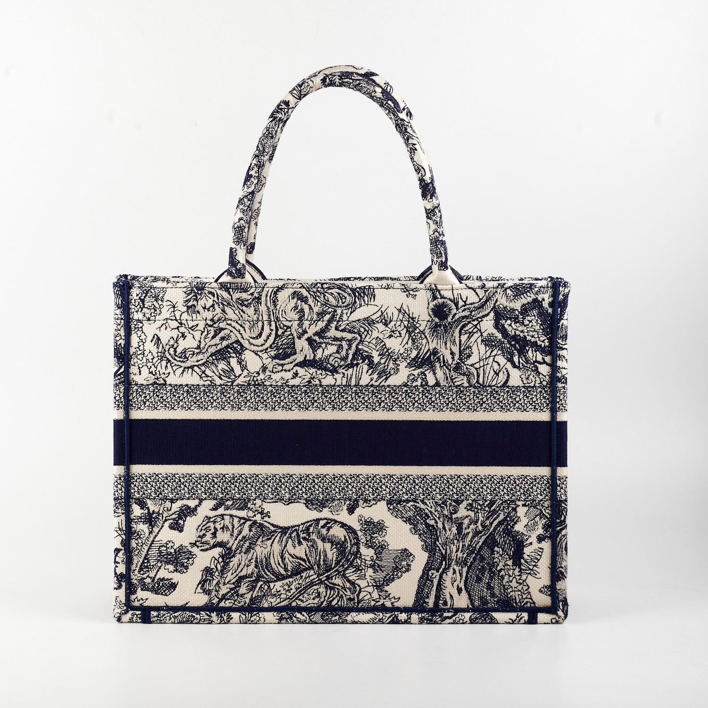 Christian Dior Book Tote Medium Navy