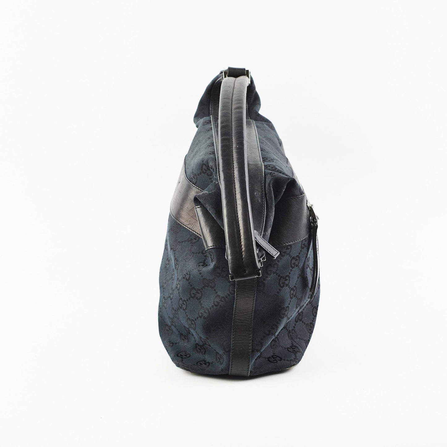 Gucci   GG Canvas Black Shoulder Bag