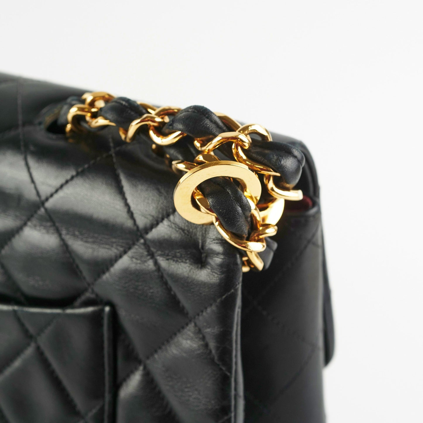 Chanel Maxi Jumbo  Black 24K Gold