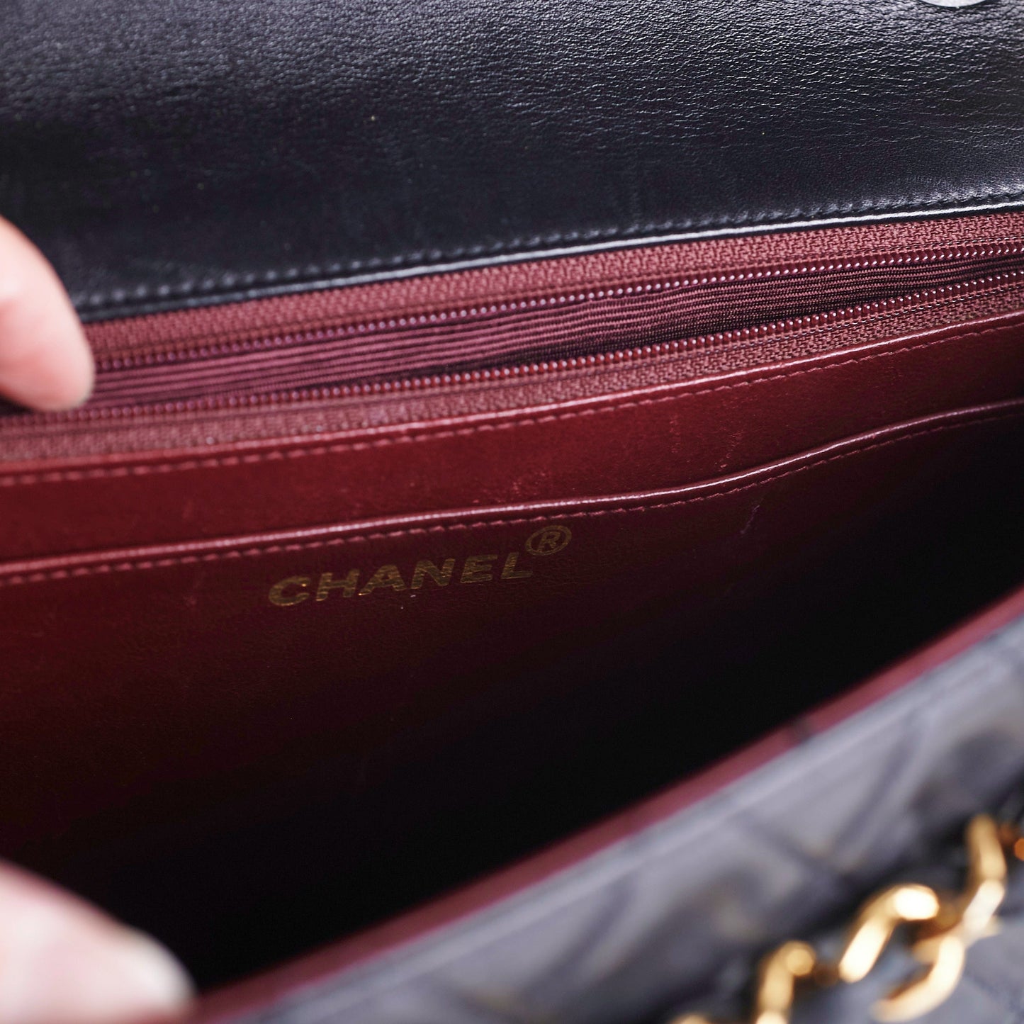 Chanel Maxi Jumbo  Black 24K Gold