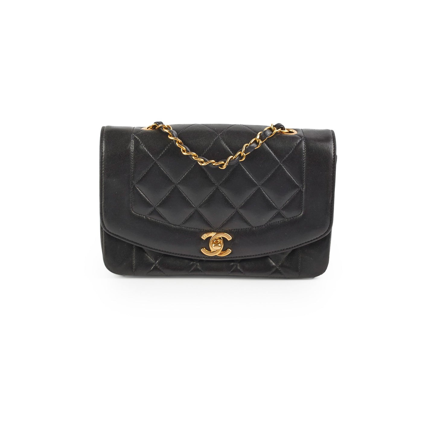 Chanel  Small Diana Lambskin Black - Series 3