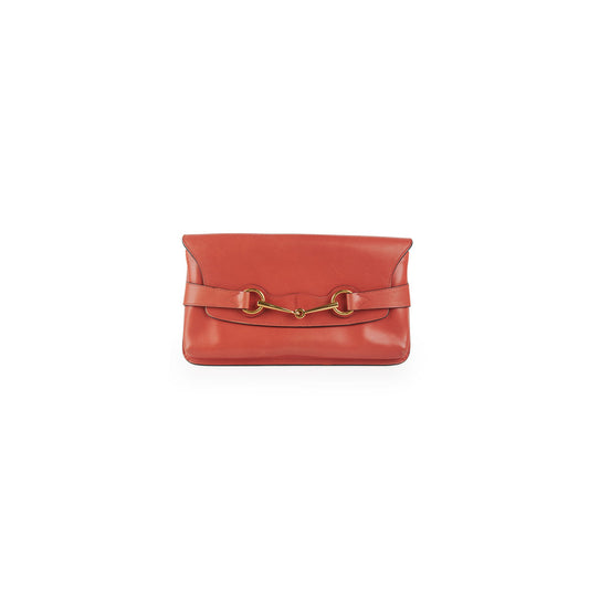 Gucci Horsebit Clutch Coral Pink