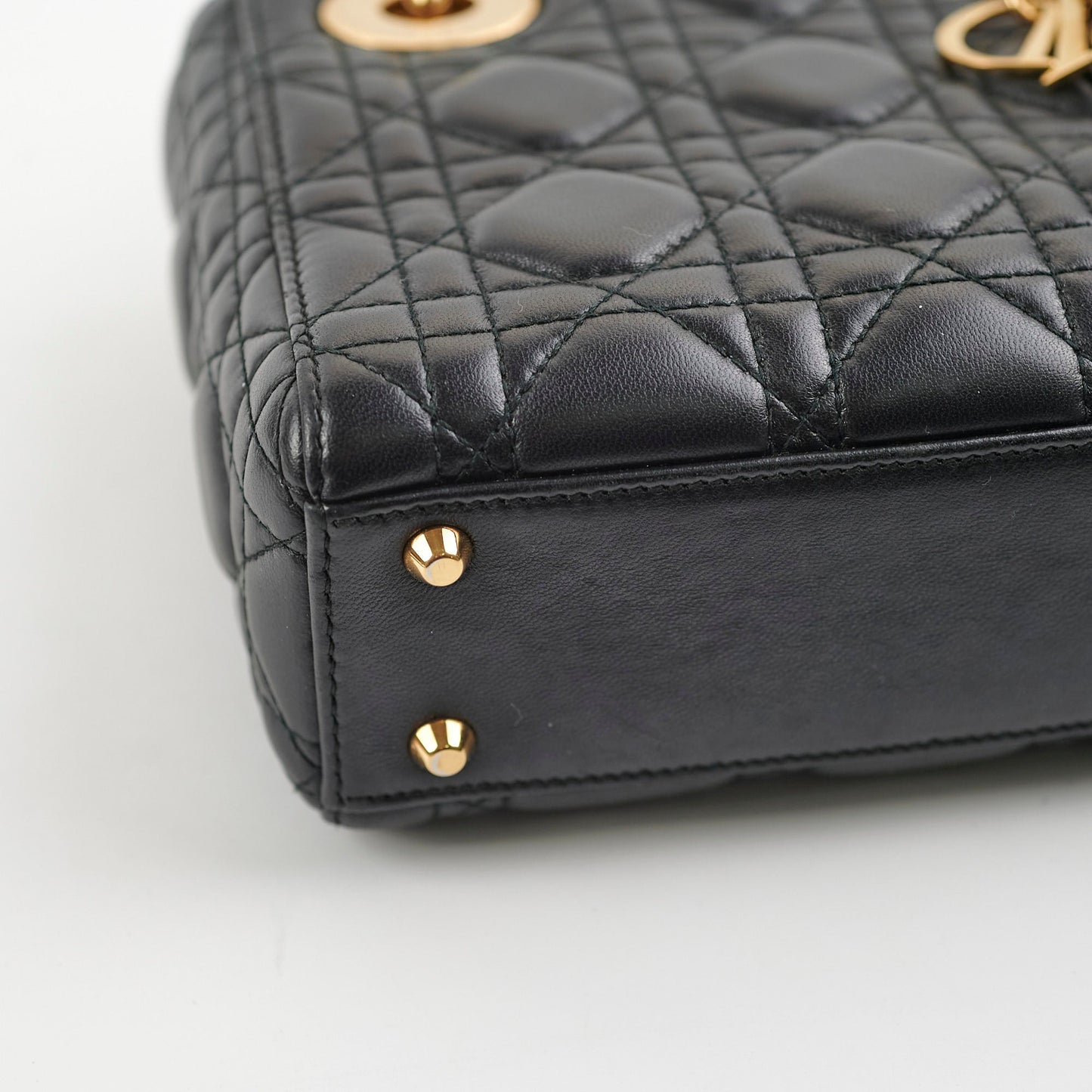 Christian Dior Mini Lady Dior Lambskin Black