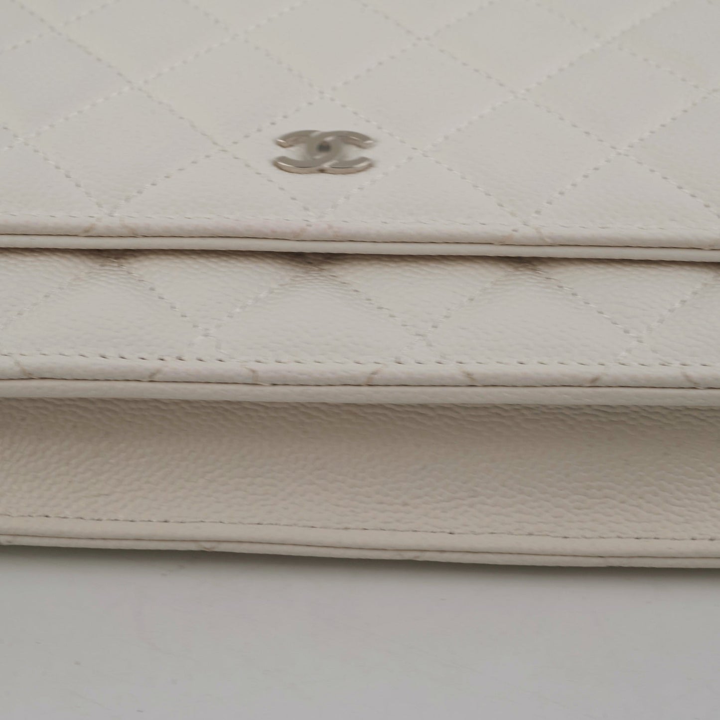 ITEM 6 - Chanel Wallet On Chain WOC Caviar White