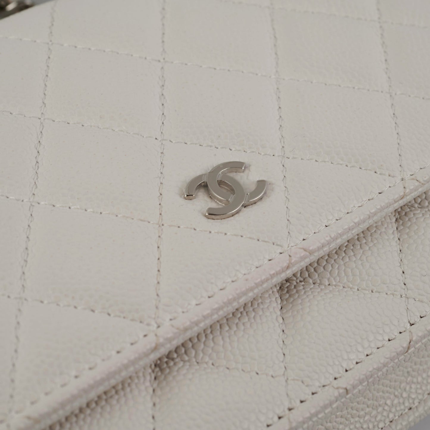 ITEM 6 - Chanel Wallet On Chain WOC Caviar White
