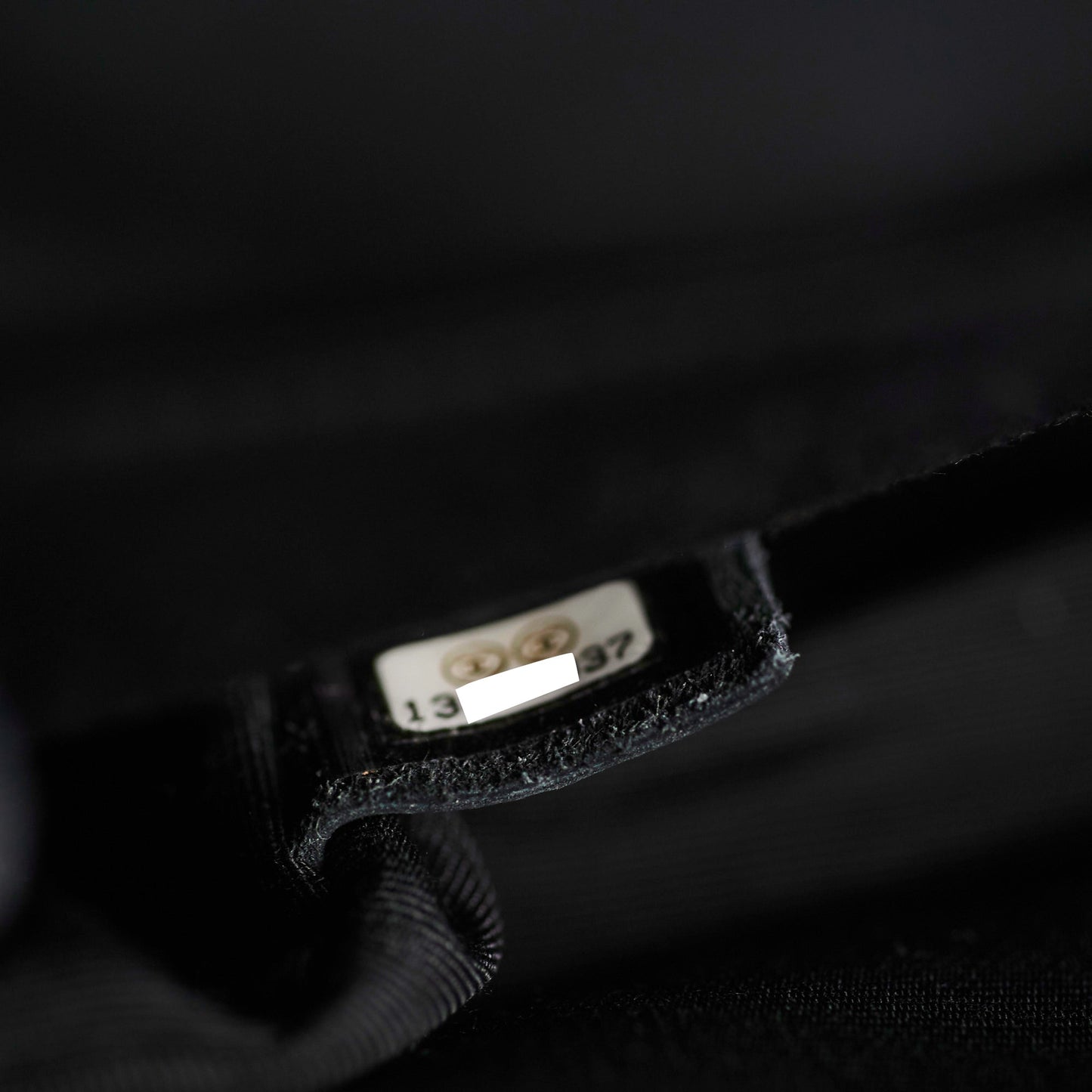 Chanel Seasonal Medium/Large Tweed Crystals Black