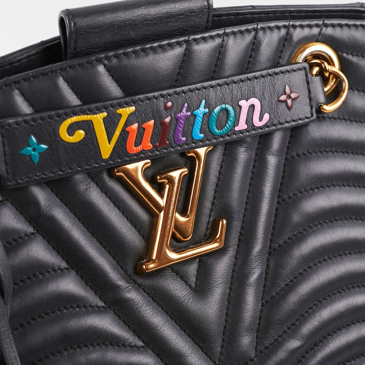 Louis Vuitton New Wave Chain Tote Bag Black