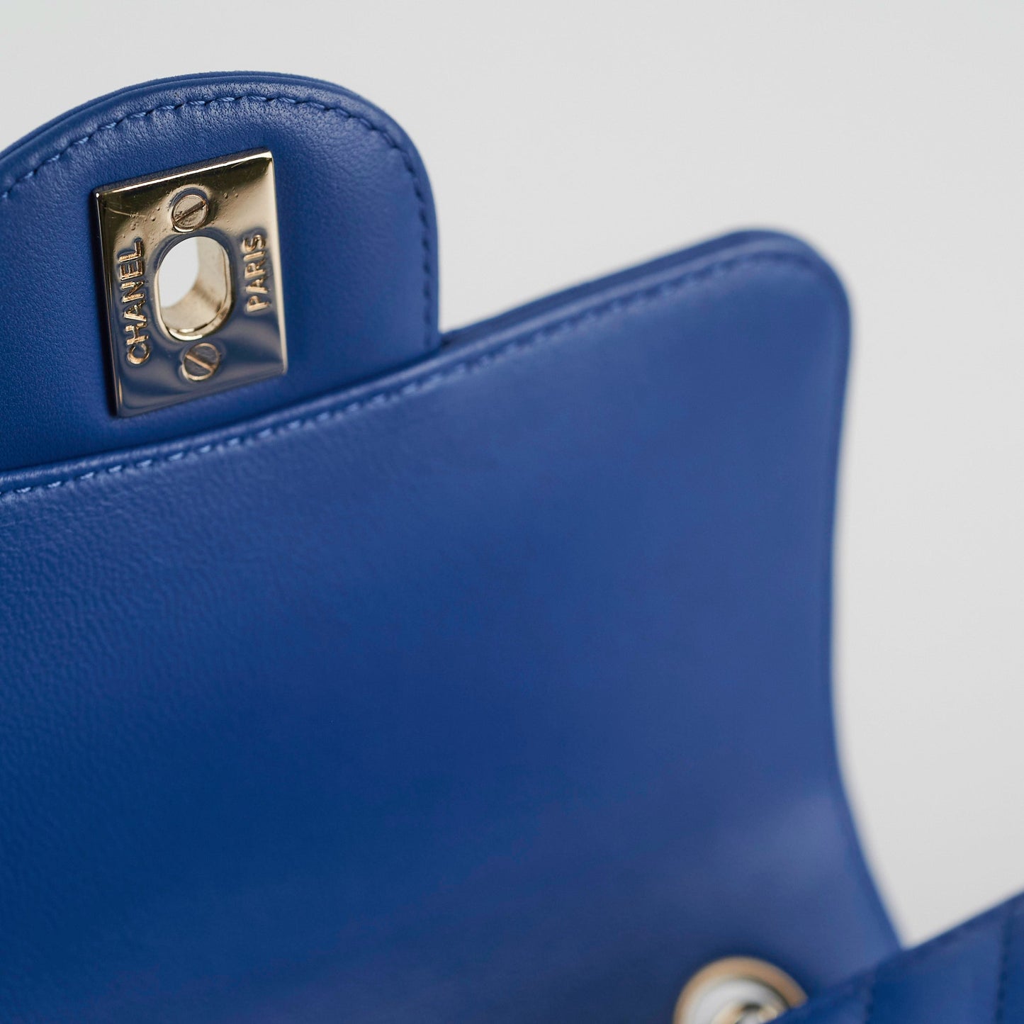 Chanel Chevron Square Mini Blue