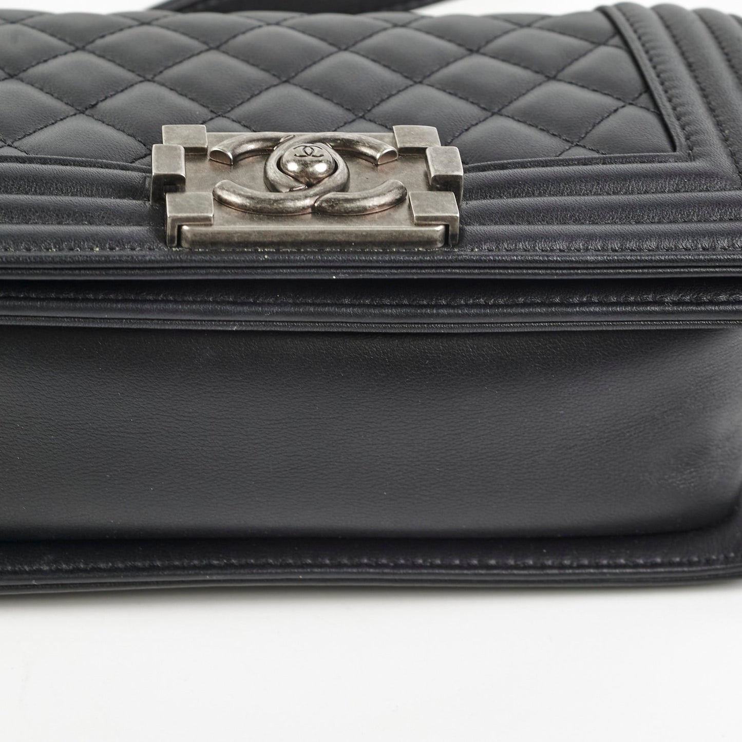 Chanel Small Boy Lambskin Black