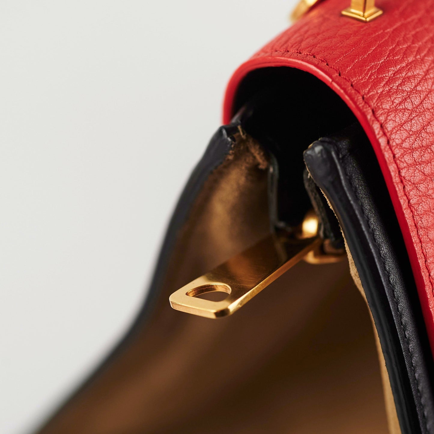Luxury CELINE Trapeze Coral/Black Small