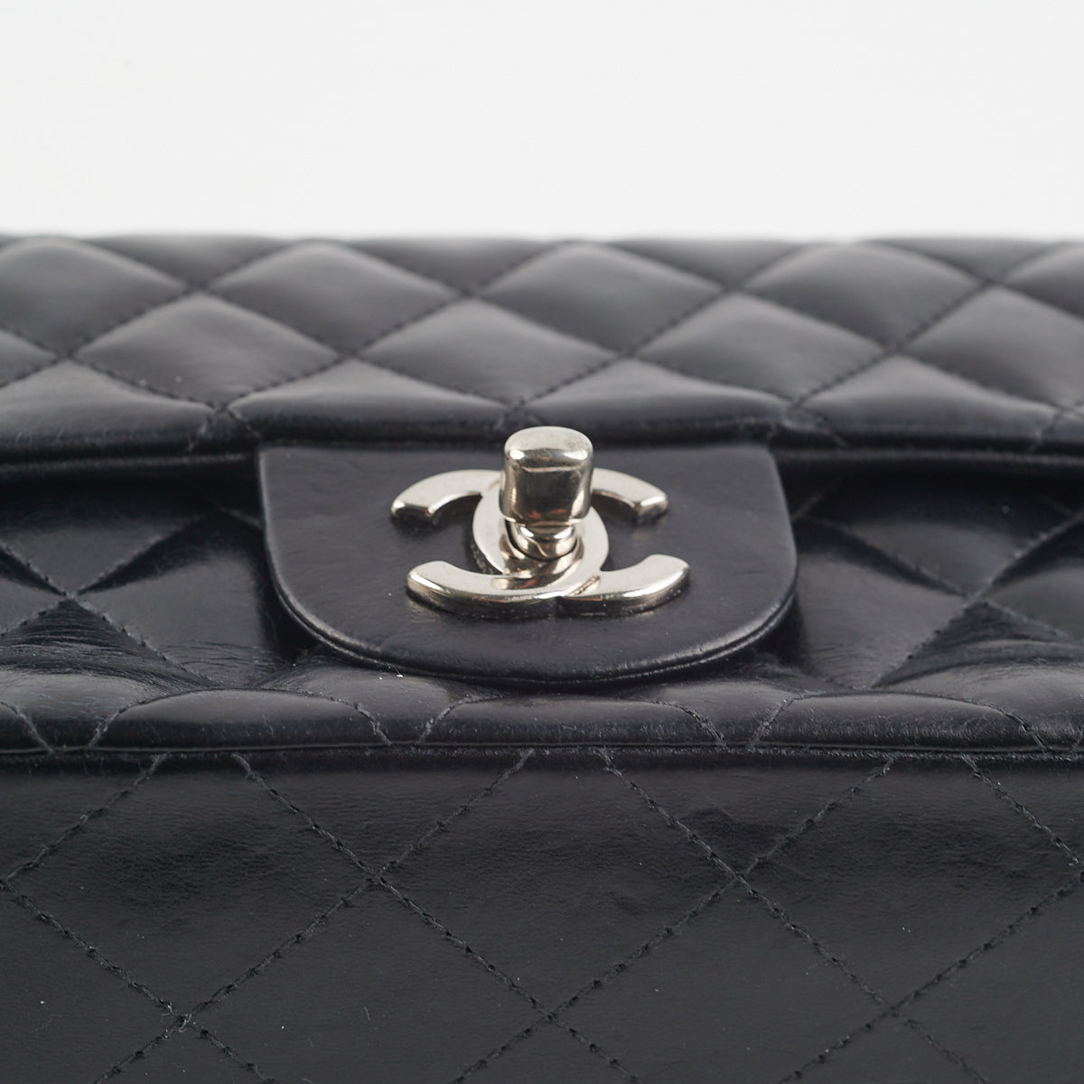 Chanel Mini Rectangular Lambskin Black