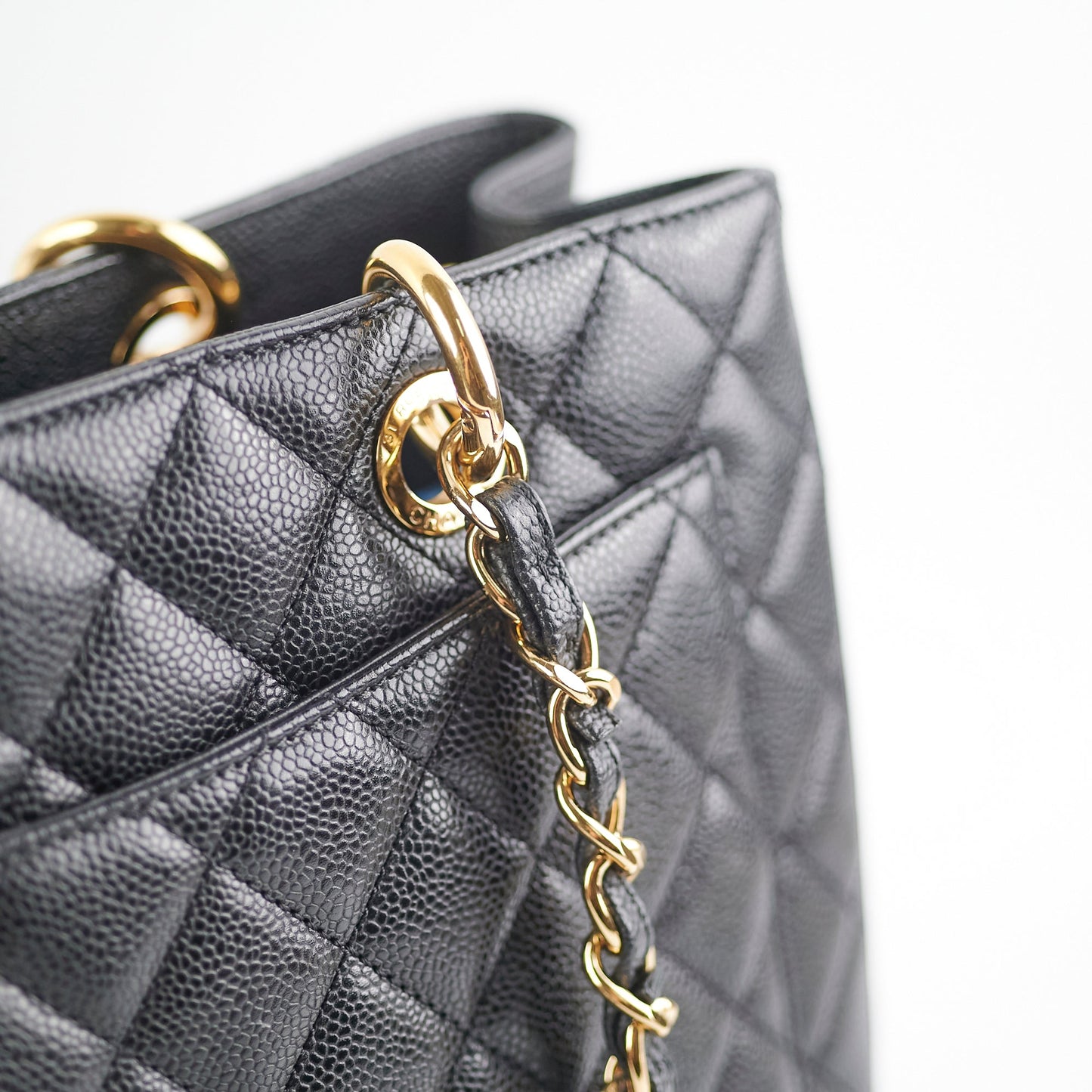 Chanel Grand Shopping Tote GST Caviar Black Tote