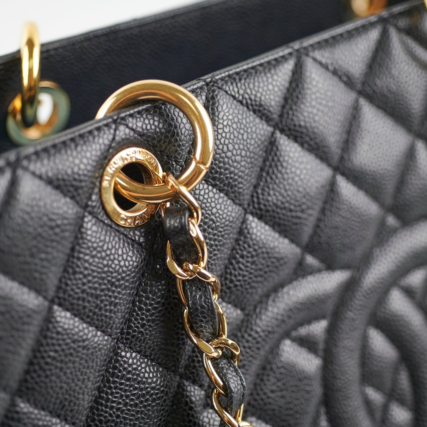 Chanel Grand Shopping Tote GST Caviar Black Tote