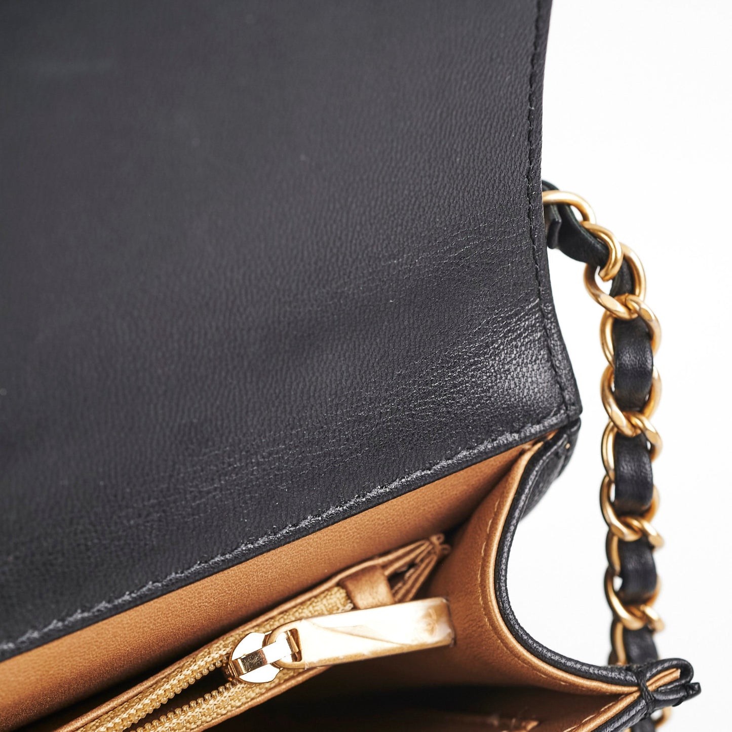 Chanel Pearl Flap Black