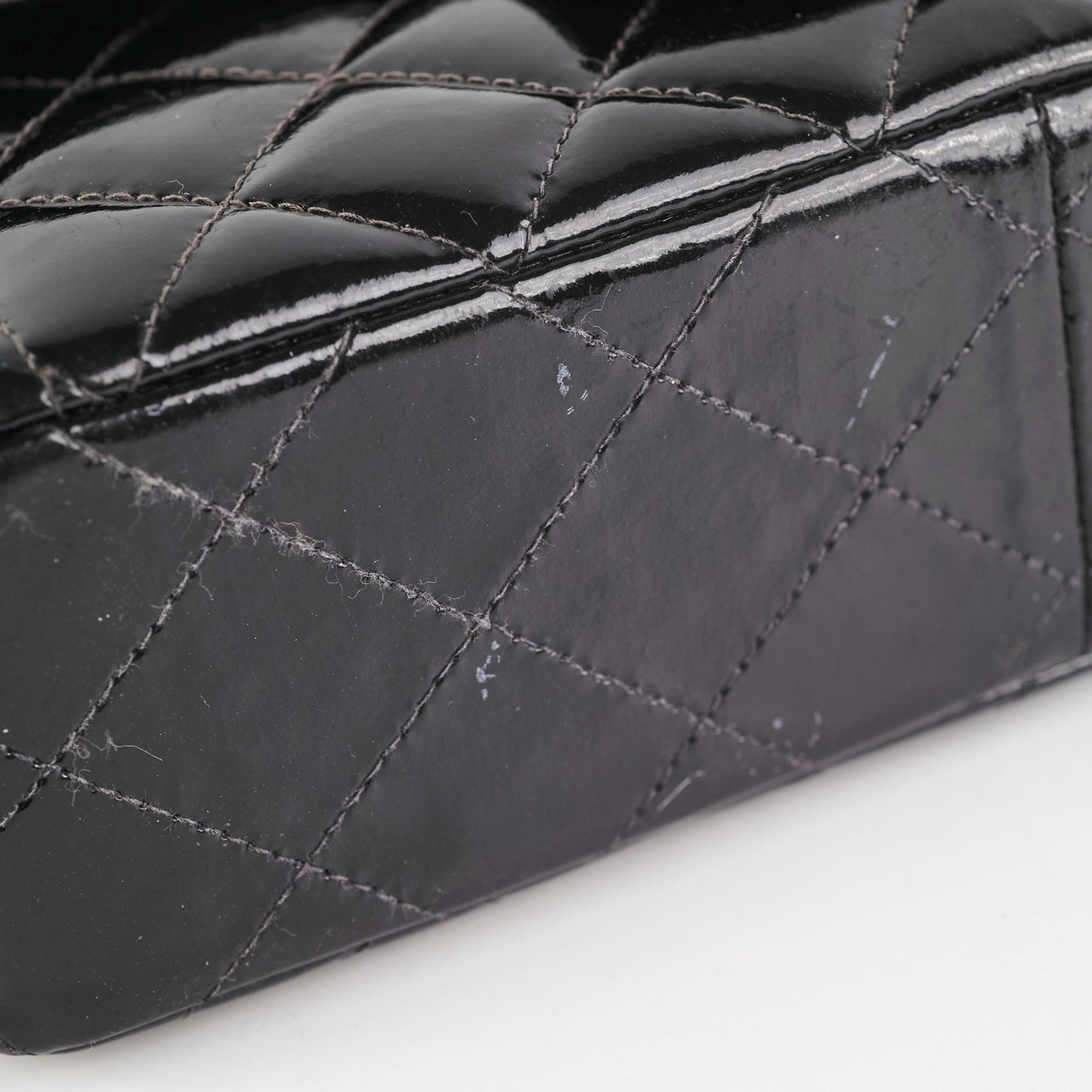 Chanel  Patent Black Flap Bag