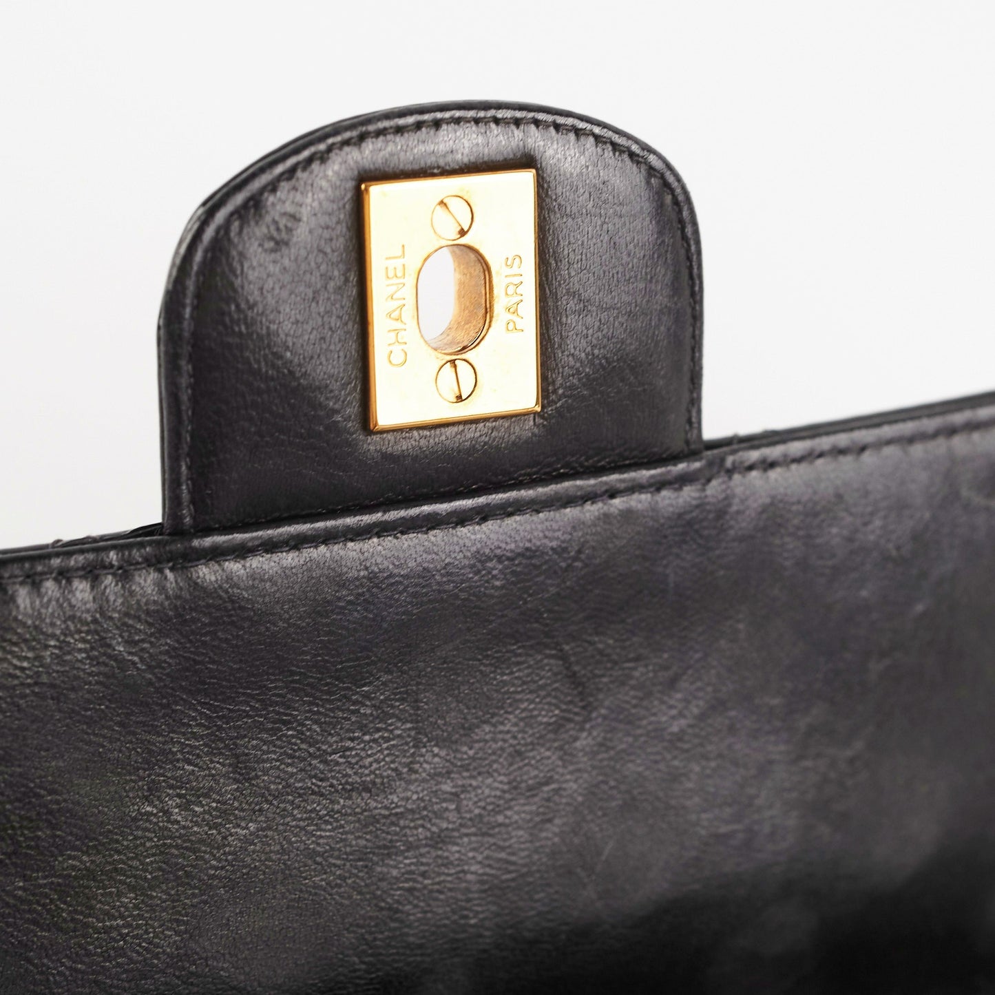 Chanel  Patent Black Flap Bag