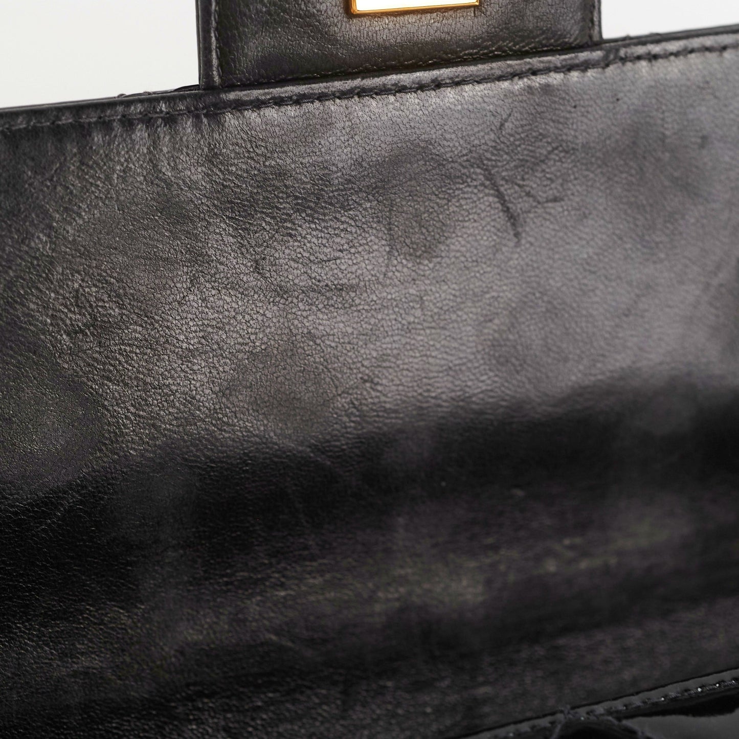 Chanel  Patent Black Flap Bag