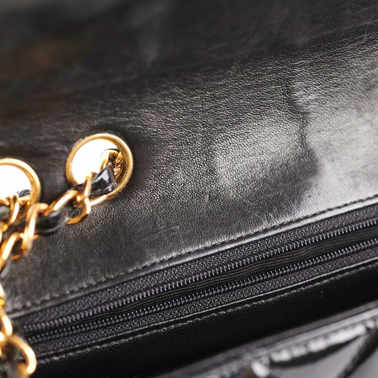Chanel  Patent Black Flap Bag