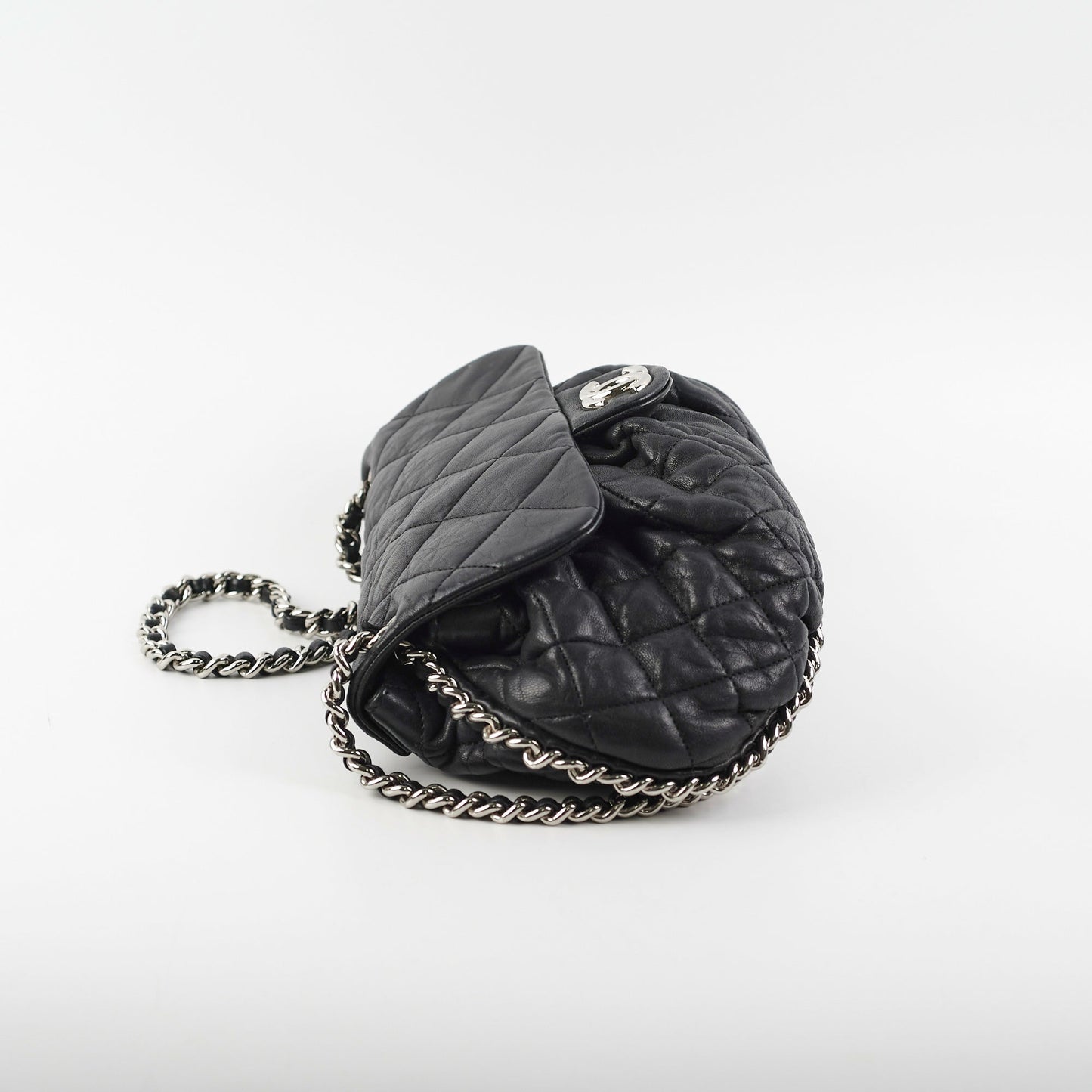 Chanel Black Matelasse Chain Shoulder Bag