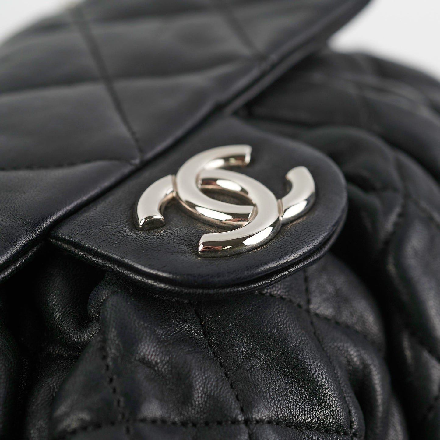 Chanel Black Matelasse Chain Shoulder Bag