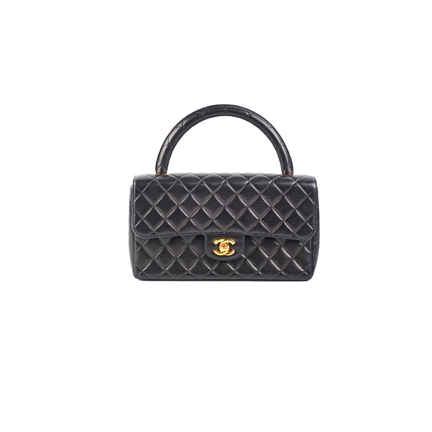 Chanel  Top Handle Bag Lambskin Black
