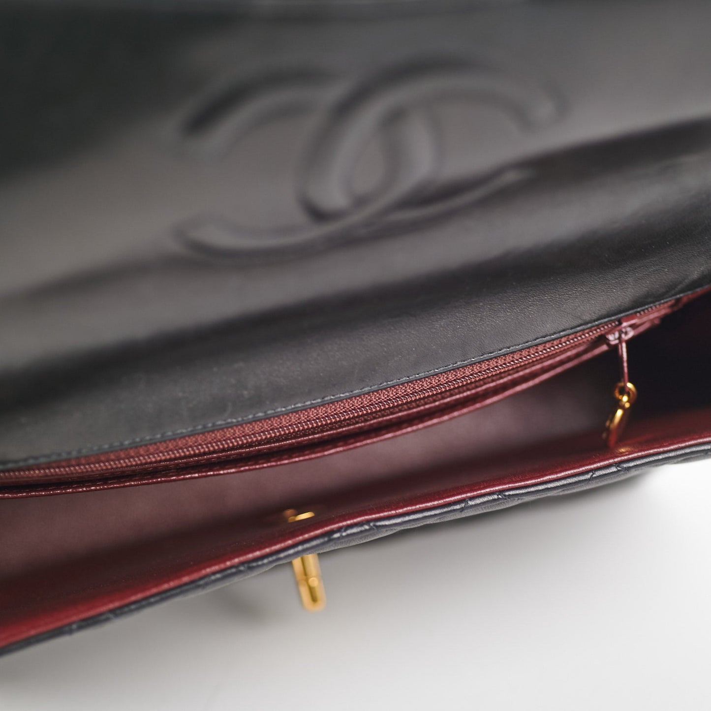 Chanel  Top Handle Bag Lambskin Black