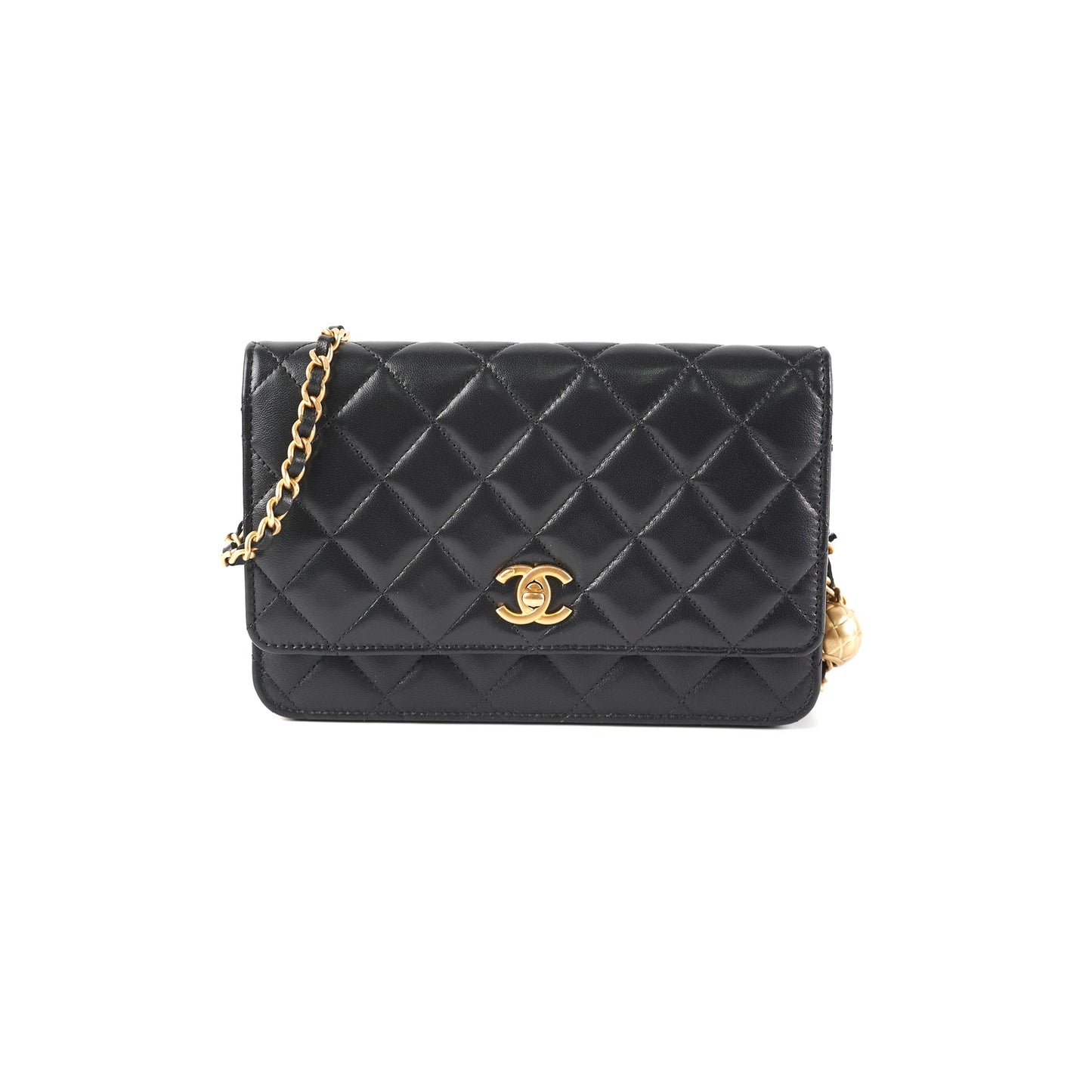 Chanel Lambskin Pearl Crush Woc Black (Microchip)