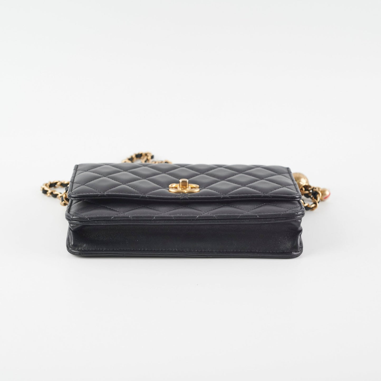 Chanel Lambskin Pearl Crush Woc Black (Microchip)