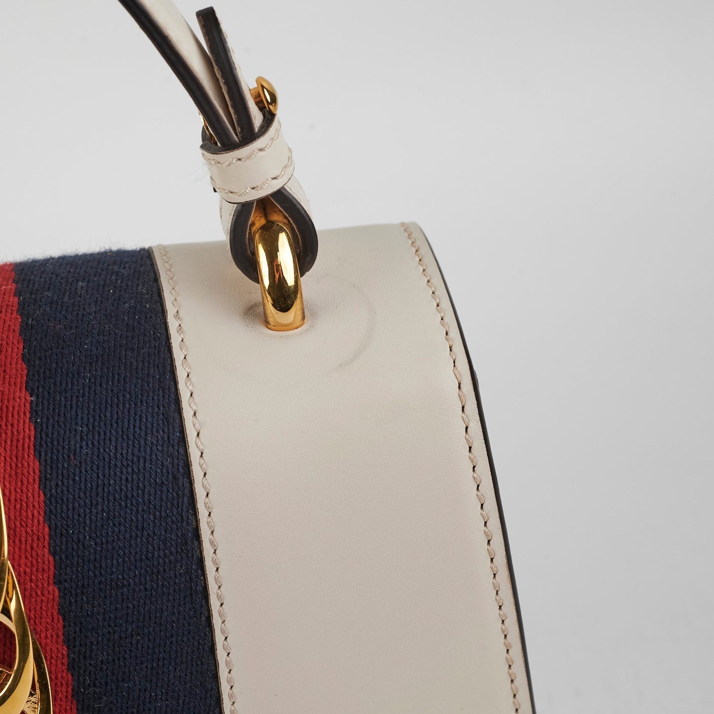 Gucci Small White Sylvie Top Handle